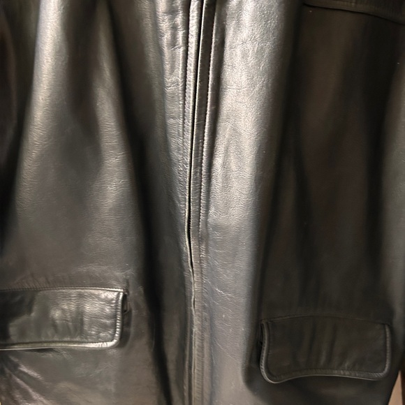 J. Crew black leather jacket large - Picture 11 of 12
